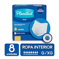 PANT ADULTO PLENITUD PROT PLUS G-XG 8 N